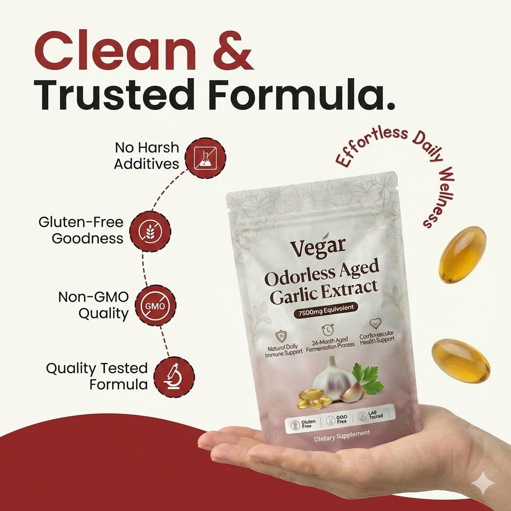 Aged Garlic Extract - 7500mg Odorless Softgels