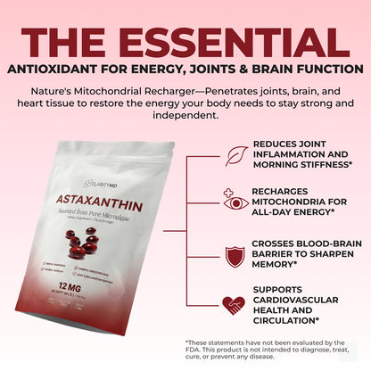 ClarityMD Astaxanthin – Combate Naturalmente el Estrés Oxidativo para Restaurar el Equilibrio por Dentro y por Fuera