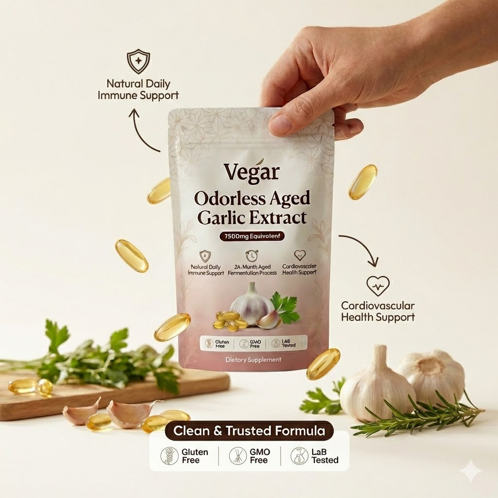 Aged Garlic Extract - 7500mg Odorless Softgels